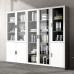 Wood Office File Cabinet modern minimalistic glass door floor storage cabinet Wood Office File Cabinet modern minimalistic glass door floor storage cabinet