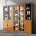 Wood Office File Cabinet modern minimalistic glass door floor storage cabinet Wood Office File Cabinet modern minimalistic glass door floor storage cabinet
