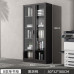 Wood Office File Cabinet modern minimalistic glass door floor storage cabinet Wood Office File Cabinet modern minimalistic glass door floor storage cabinet