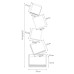 Creative Corner LShaped Floor Shelf Iron Frame Modern Minimalist Living Room Shelves Creative Corner LShaped Floor Shelf Iron Frame Modern Minimalist Living Room Shelves
