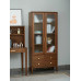 North American Walnut Bookcase with Glass Doors Storage Cabinet North American Walnut Bookcase with Glass Doors Storage Cabinet