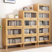 Wooden Cabinet with Glass Top Flip Door Living Room Magazine Rack Storage Cabinet Display Cabinet Beside Sofa Children Bookshelf Wooden Cabinet with Glass Top Flip Door Living Room Magazine Rack Storage Cabinet Display Cabinet Beside Sofa Children Bookshelf