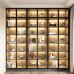 Customized Dustproof Bookshelf Wall Unit with Glass Door