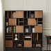 Modern Minimalist Designer Wooden Display Cabinet Retro Vintage Showcase