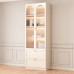 Luxury Freestanding Combination Bookcase with Glass Door Luxury Freestanding Combination Bookcase with Glass Door
