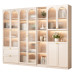 Luxury Freestanding Combination Bookcase with Glass Door Luxury Freestanding Combination Bookcase with Glass Door