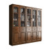 Solid Oak Bookcase Glass Doors Simple Chinese Style Shelving Storage Student Bookcase Office File Cabinet Solid Oak Bookcase Glass Doors Simple Chinese Style Shelving Storage Student Bookcase Office File Cabinet