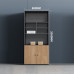 Office File Cabinet Wardrobe Wooden Data Cabinet with Lock Financial Storage Background High Cabinet Bookcase Against Wall Furniture Office File Cabinet Wardrobe Wooden Data Cabinet with Lock Financial Storage Background High Cabinet Bookcase Against Wall Furniture