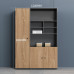 Office File Cabinet Wardrobe Wooden Data Cabinet with Lock Financial Storage Background High Cabinet Bookcase Against Wall Furniture Office File Cabinet Wardrobe Wooden Data Cabinet with Lock Financial Storage Background High Cabinet Bookcase Against Wall Furniture
