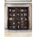 Chinese Style Solid Wood Bookcase Glass Door