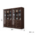 Chinese Style Solid Wood Bookcase Glass Door