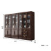Chinese Style Solid Wood Bookcase Glass Door