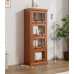 American Solid Wood Bookcase with Glass Door Floor Home Dustproof Shelving Storage Cabinet Living Room Display Cabinet Wall Integrated American Solid Wood Bookcase with Glass Door Floor Home Dustproof Shelving Storage Cabinet Living Room Display Cabinet Wall Integrated