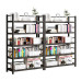 Bookshelf Multilayer Simple Iron Steel Shelving Home Living Room Wall Student Storage Rack Bookshelf Multilayer Simple Iron Steel Shelving Home Living Room Wall Student Storage Rack