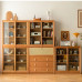 Wooden Bookshelf Combination Cherry Floor Storage Cabinet Living Room Display Cabinet Wine Cabinet Simple Modern Sideboard Wooden Bookshelf Combination Cherry Floor Storage Cabinet Living Room Display Cabinet Wine Cabinet Simple Modern Sideboard