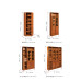 All Solid Wood Book Shelf Cabinet