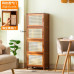 Modern Minimalist Dustproof Grid Cabinet Combination Standing Narrow Storage Wardrobe Object Shelf Freestanding Solid Wood Modern Minimalist Dustproof Grid Cabinet Combination Standing Narrow Storage Wardrobe Object Shelf Freestanding Solid Wood