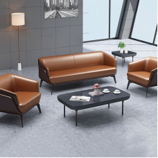 Modern Business Discussion Leather ThreeSeater Sofa Set for Business Offices Modern Business Discussion Leather ThreeSeater Sofa Set for Business Offices