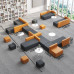 Office Sofa Tea Table Combination Set Modern Early Education Training Reception