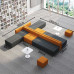Office Sofa Tea Table Combination Set Modern Early Education Training Reception