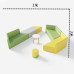 Modern Simple Lounge Seating Combination