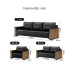 Office Sofa Business Reception Tea Table Combo Three Seater Office Sofa Business Reception Tea Table Combo Three Seater