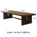 Small Wooden Office Meeting Table Long Desk Modern Large Work Table Library Table and Chair Set