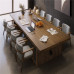 Small Wooden Office Meeting Table Long Desk Modern Large Work Table Library Table and Chair Set