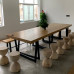 Loft Designer Solid Wood Board Desk Retro Conference Table Workbench Negotiation Desk Loft Designer Solid Wood Board Desk Retro Conference Table Workbench Negotiation Desk