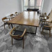 Vintage Wooden Big Table Conference Dining Living Office Computer Desk Industrial Style Chair