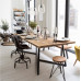 Loft Solid Iron Conference Table Loft Solid Iron Conference Table