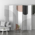 Modern Minimalist Partition Screen for Living Room Bedroom Office Foyer Foldable Art Mobile Fold Screen