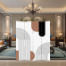 Modern Minimalist Partition Screen for Living Room Bedroom Office Foyer Foldable Art Mobile Fold Screen