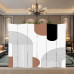 Modern Minimalist Partition Screen for Living Room Bedroom Office Foyer Foldable Art Mobile Fold Screen