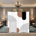 Modern Minimalist Partition Screen for Living Room Bedroom Office Foyer Foldable Art Mobile Fold Screen