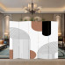 Modern Minimalist Partition Screen for Living Room Bedroom Office Foyer Foldable Art Mobile Fold Screen