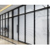 Office Aluminum Hollow Steel Double Glazed Partition With Blinds