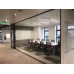 Office Glass partition Double Layer Louvre Window Aluminum Alloy Tempered Glass Partition Acoustic Wall Partition Room
