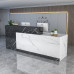 Front Desk Reception Desk Co Company Counter Painted Front Desk Table Clothing Store Milk Tea Store Minimalist Cashier Desk