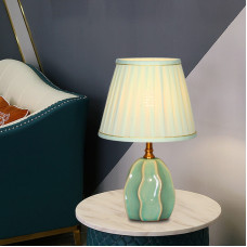 American Minimalist Ceramic Table Lamp Bedroom Bedside Light Modern Romantic Cozy Wedding Personalized Creative Living Room Study Room