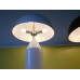 White Oluce Atollo Style Table Lamp Made Of Metal In Large Size White Oluce Atollo Style Table Lamp Made Of Metal In Large Size