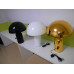 White Oluce Atollo Style Table Lamp Made Of Metal In Large Size White Oluce Atollo Style Table Lamp Made Of Metal In Large Size