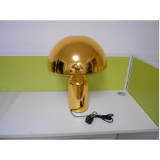 Golden Oluce Atollo Style Table Lamp Made Of Metal In Large Size