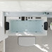 Independent Acrylic Minimalist Square Bathtub Hotel Bathroom Smart Home Massage Bathtub