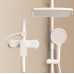 White Bathroom Shower Set Rainfall Sprayer
