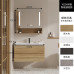 Nordic Modern Minimalist Bathroom Cabinet Wood Hanging Cabinet American Cabinet Bathroom Mirror Cabinet Wash Basin Cabinet Combination Nordic Modern Minimalist Bathroom Cabinet Wood Hanging Cabinet American Cabinet Bathroom Mirror Cabinet Wash Basin Cabinet Combination