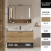 Nordic Modern Minimalist Bathroom Cabinet Wood Hanging Cabinet American Cabinet Bathroom Mirror Cabinet Wash Basin Cabinet Combination Nordic Modern Minimalist Bathroom Cabinet Wood Hanging Cabinet American Cabinet Bathroom Mirror Cabinet Wash Basin Cabinet Combination