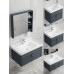 Modern minimalist space aluminum bathroom cabinet washroom balcony wash basin cabinet wash face basin wash table sink basin