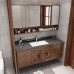 New Style Rock Bathroom Vanity Set Red Oak Solid Wood Sink Basin Smart Mirror Cabinet New Style Rock Bathroom Vanity Set Red Oak Solid Wood Sink Basin Smart Mirror Cabinet