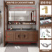 New Style Rock Bathroom Vanity Set Red Oak Solid Wood Sink Basin Smart Mirror Cabinet New Style Rock Bathroom Vanity Set Red Oak Solid Wood Sink Basin Smart Mirror Cabinet